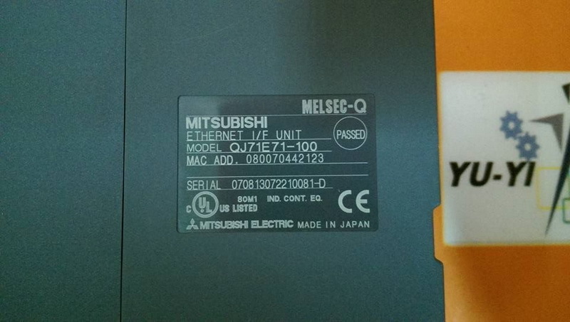 MITSUBISHI QJ71E71-100 MELSEC-Q ETHERNET I/F UNIT - PLC DCS SERVO